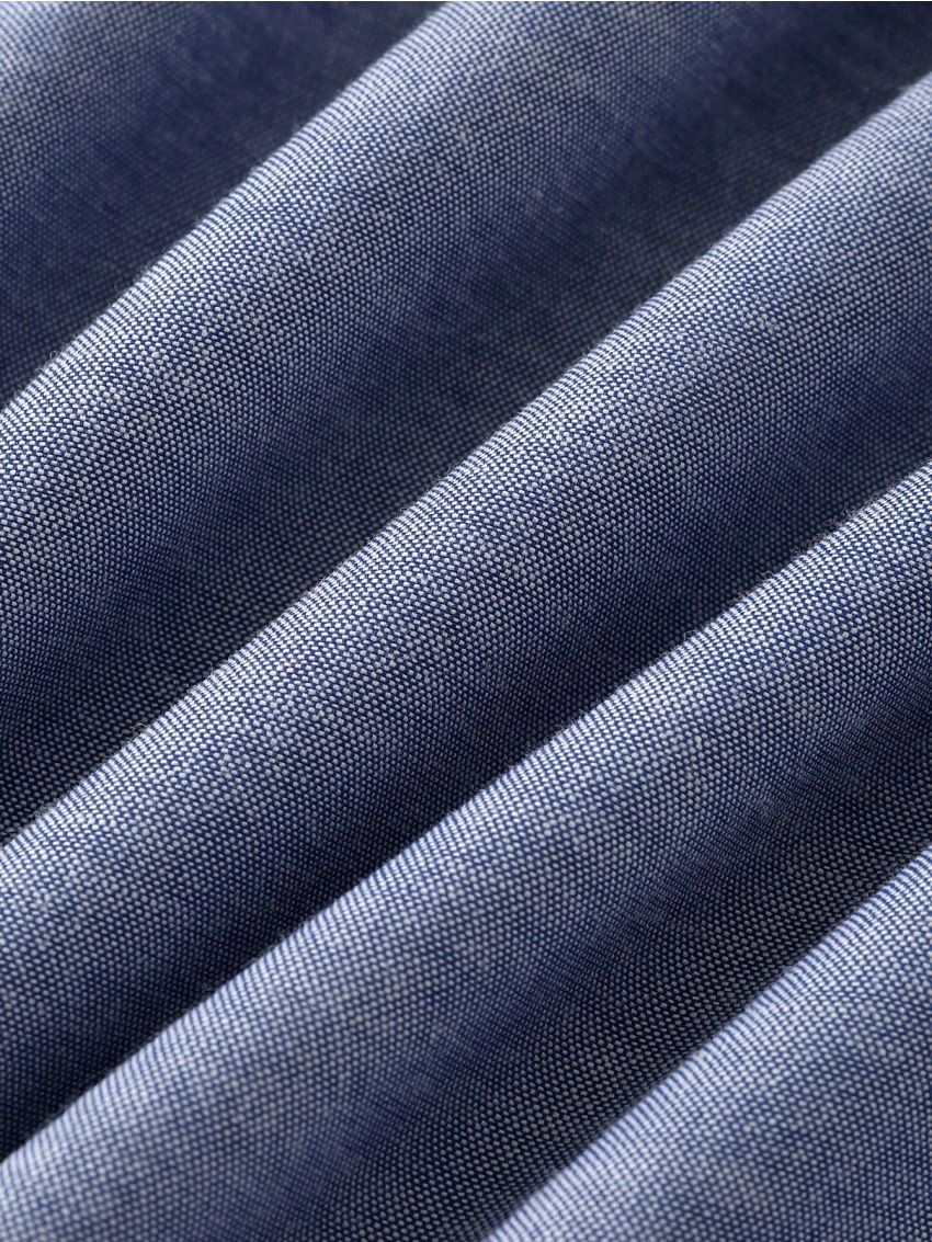 SHEIN Boys' Casual Mandarin Collar Half Button Short Sleeve Woven Loose Shirt