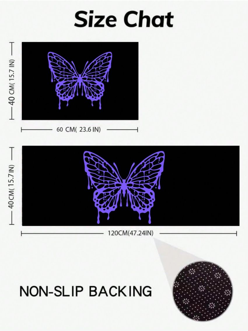 Rat Studio Personality & Fashionable Butterfly Pattern Living Room/bedroom Decorative Carpet