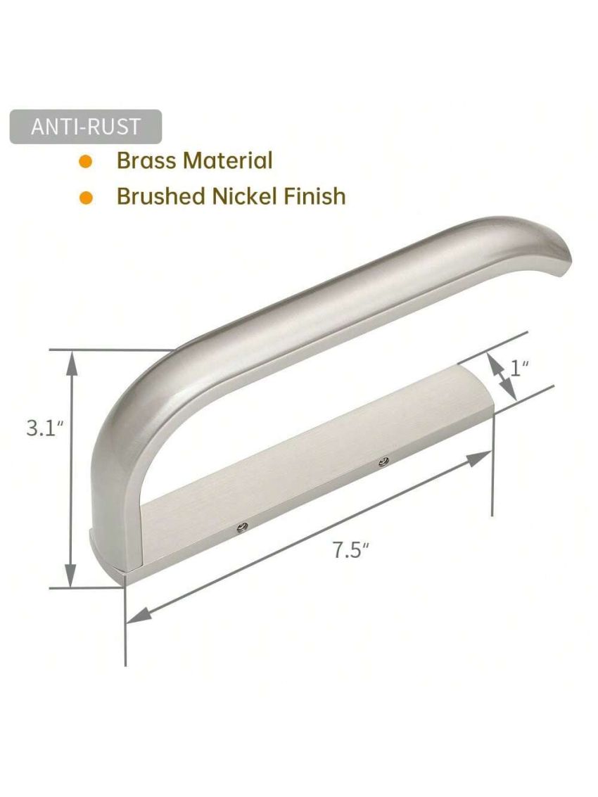 BESy 1pc Brass Toilet Tissue Paper Holder Bathroom Accessories Wall Mounted, Rust Protection