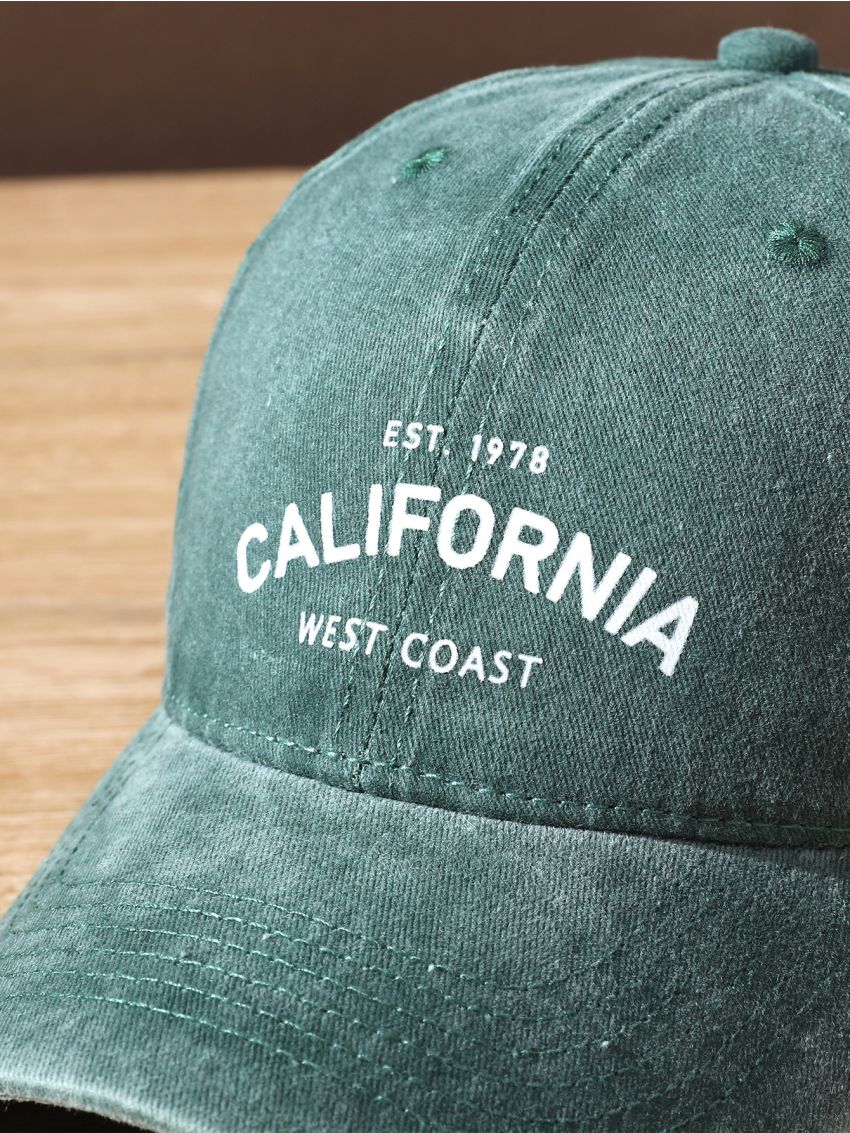 Men Letter Graphic Baseball Cap Casual