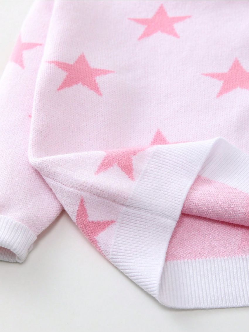 Little Girls' Star Pattern Sweater