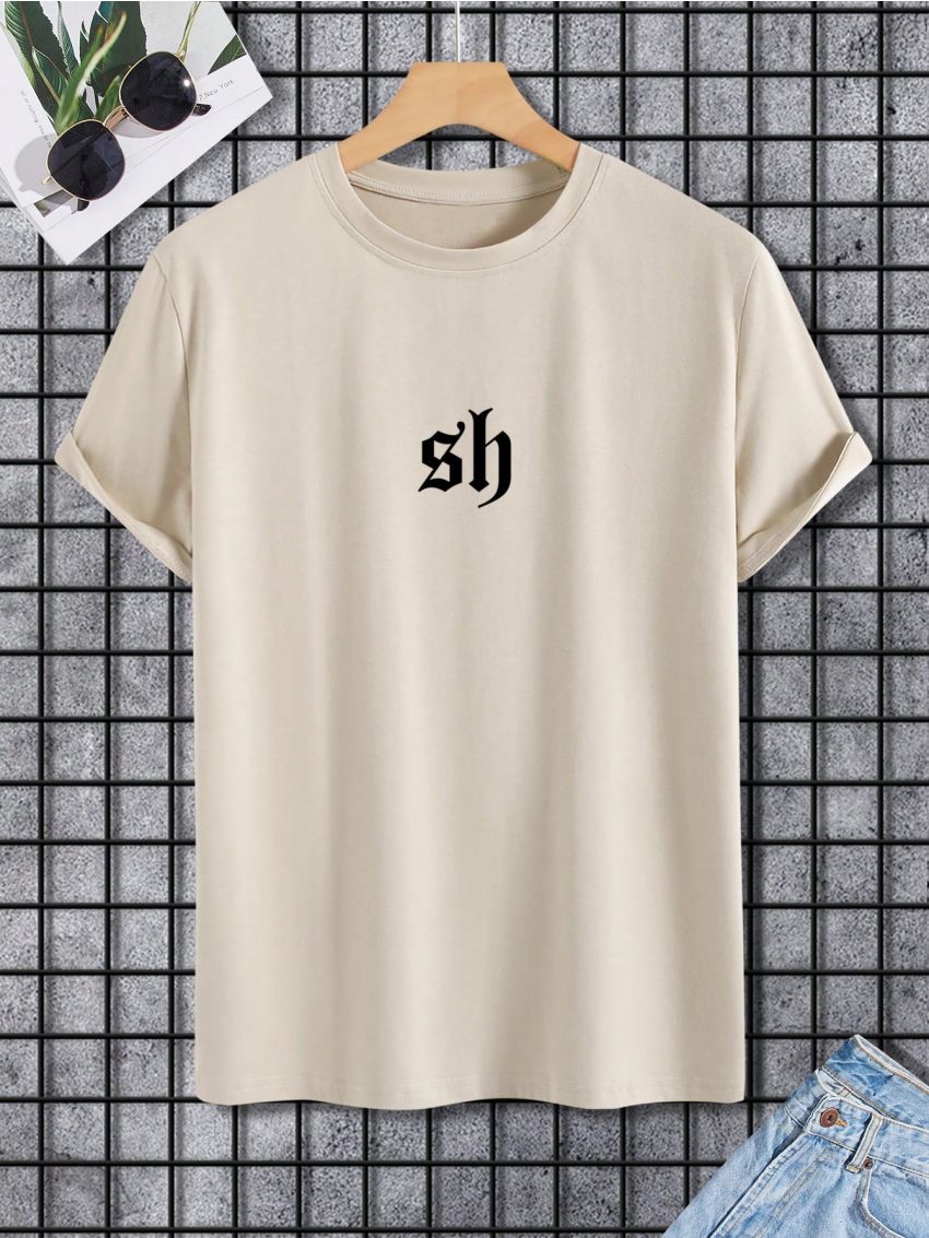 SHEIN Manfinity Homme Men Letter Graphic Tee