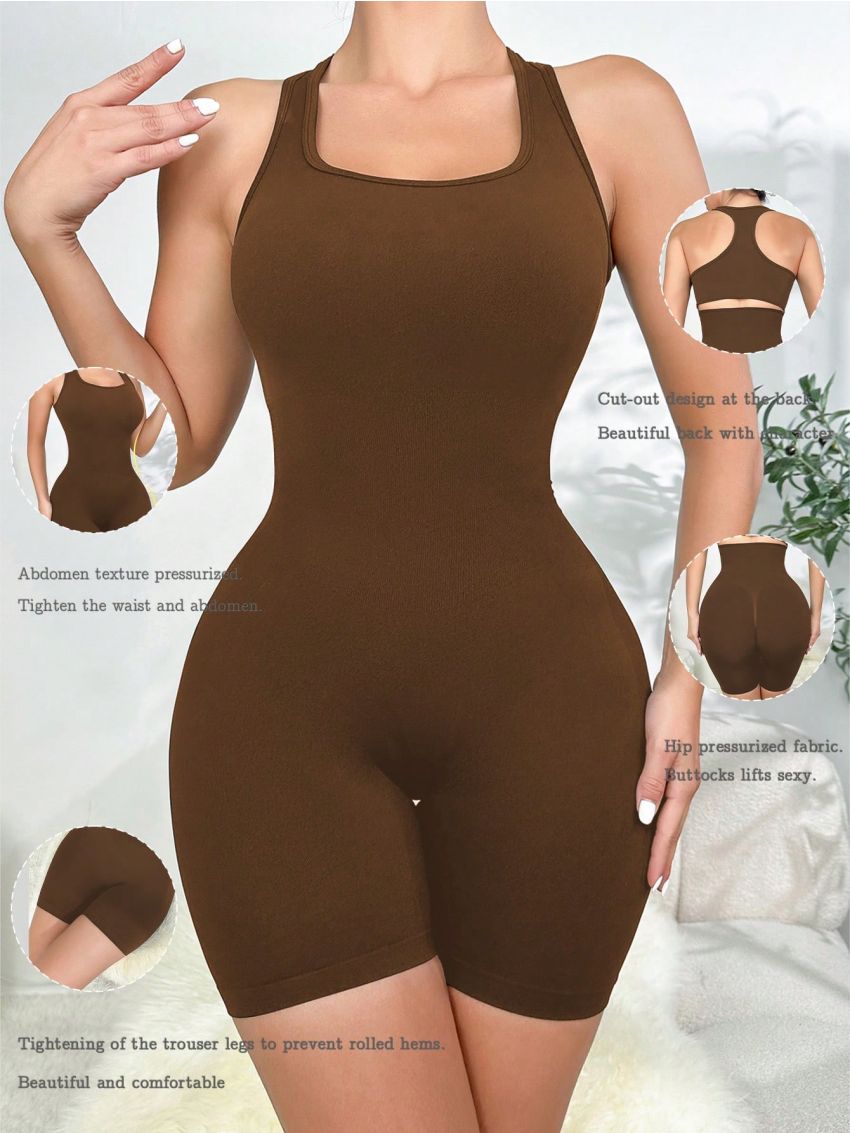 Solid Shapewear Bodysuit