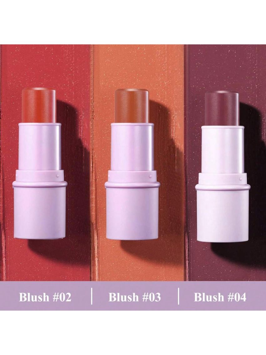 LUXAZA Blush Stick,Creamy & Lightweight Multi-use Blushes Stick,Lip & Cheek Cream Blush Makeup Stick,Buildable Formula,Brightens Makeup Pen For Face,Eyes,Lips And Cheeks,Smooth Glide On And Long Lasting