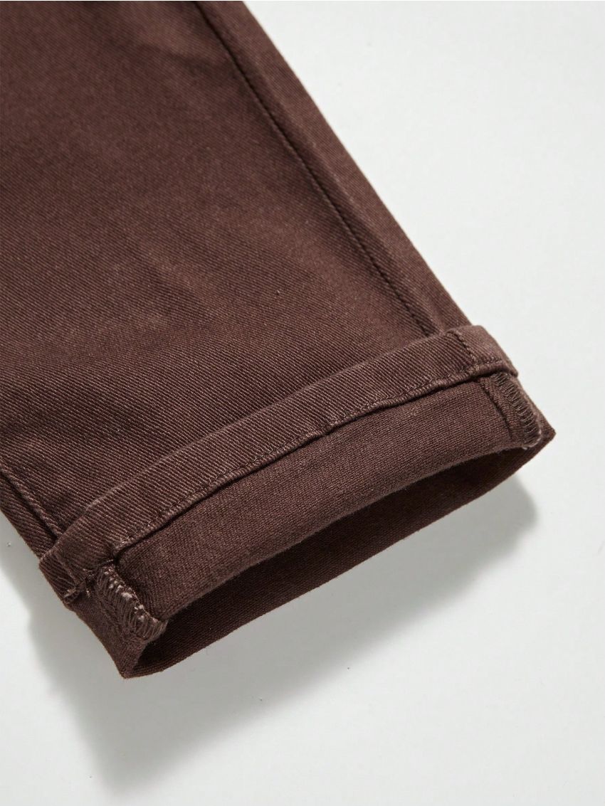 SHEIN Tween Boy Simple Casual High Stretch Slim Fit Comfortable Denim Skinny Jeans