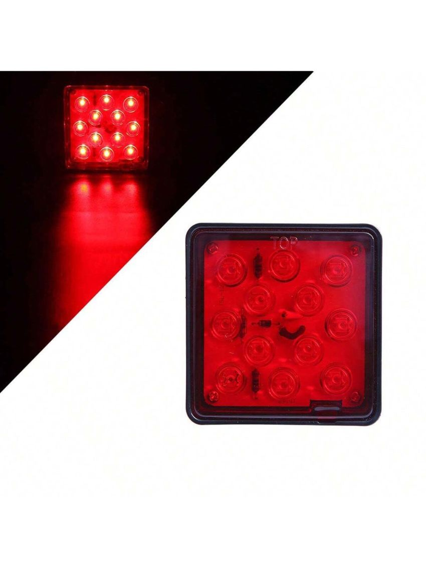 1pc 12led Brake Light Cross-border American Trailer Light 2 Inch Trailer Mounting Device Cover Trailer Light