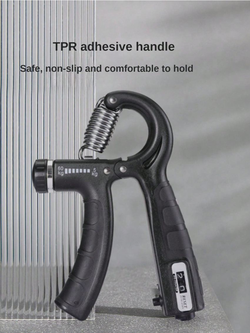 1pc Grip strength Trainer, Plastic,Forearm Strengthener, Hand Squeezer Adjustable Resistance, Hand Grip Strengthener for Muscle Building and Injury Recovery