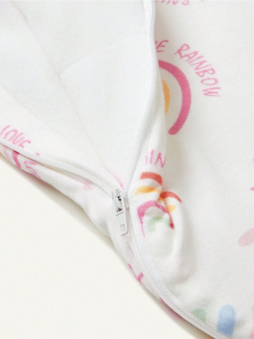 Cozy Cub 1pc I Love Rainbow Printed Petal Sleeping Bag