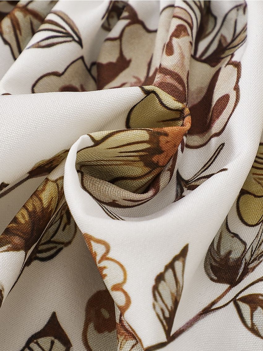 Baby Floral Print Puff Sleeve Dress