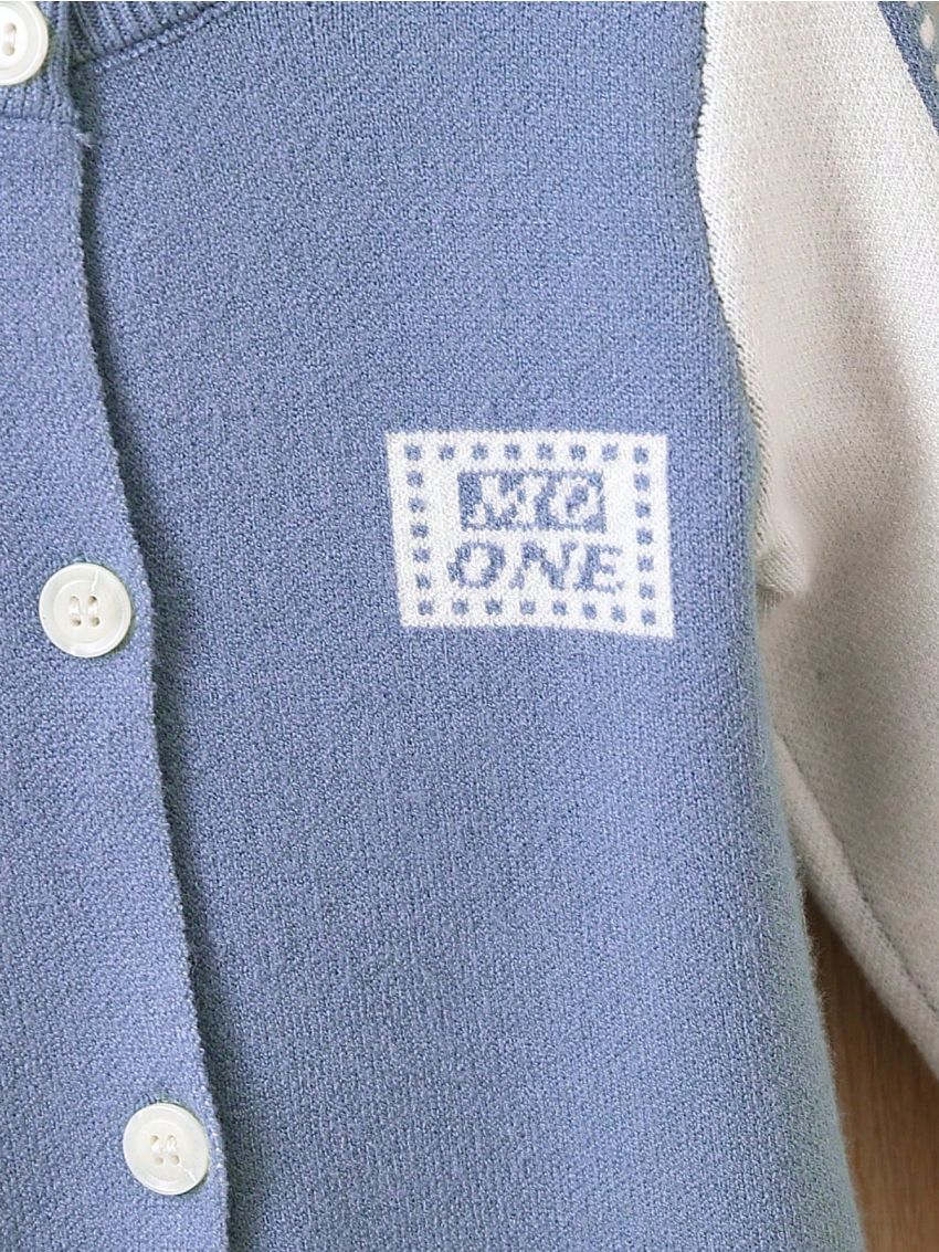 Baby Boys' Letter Pattern Cardigan