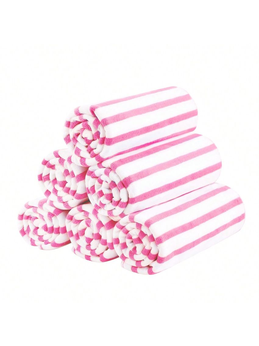 6-Pack Cabana Striped Beach Towel Bath Towel