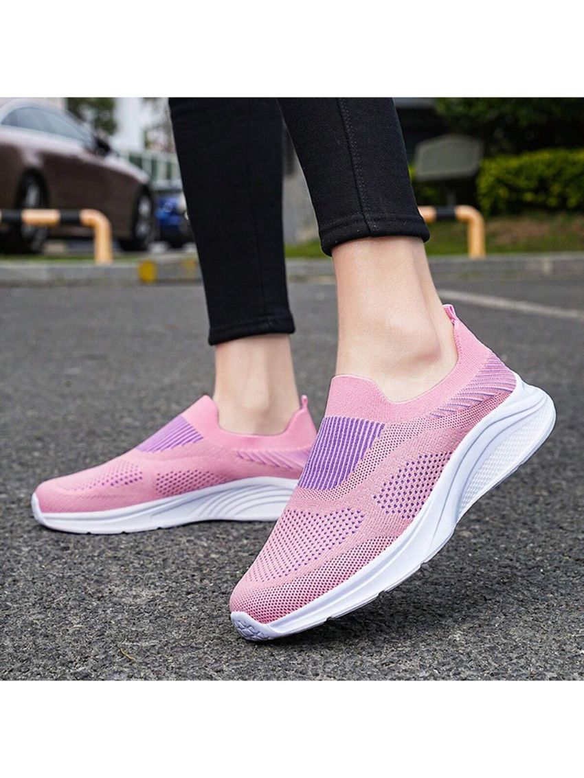 Ladies' Comfortable Knitted Sports Shoes, Lightweight, Autumn And Winter