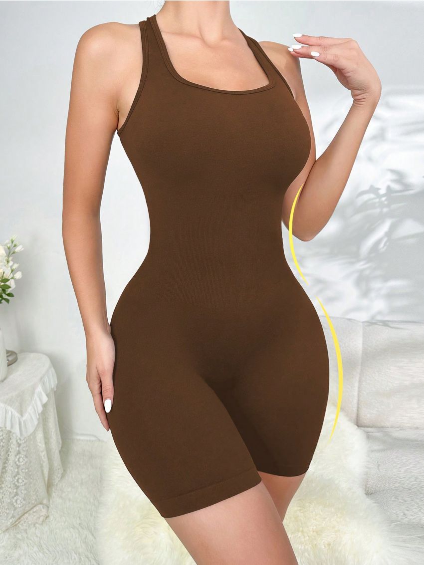 Solid Shapewear Bodysuit
