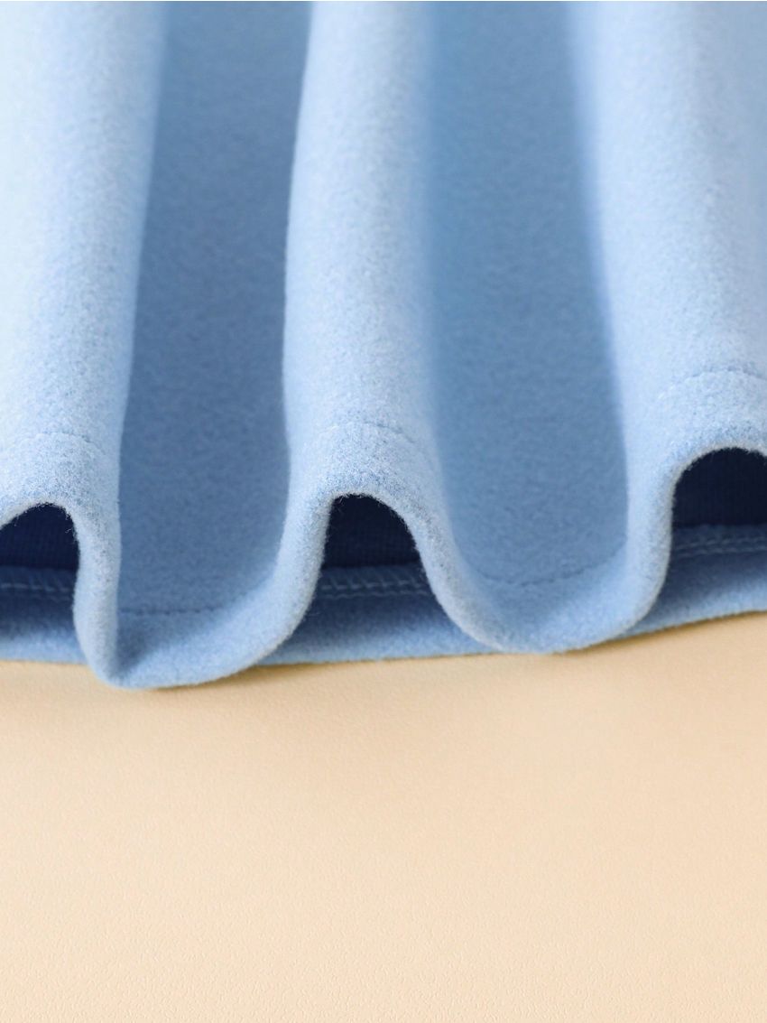 Young Girl Cloak Sleeve Double Breasted Cape Overcoat