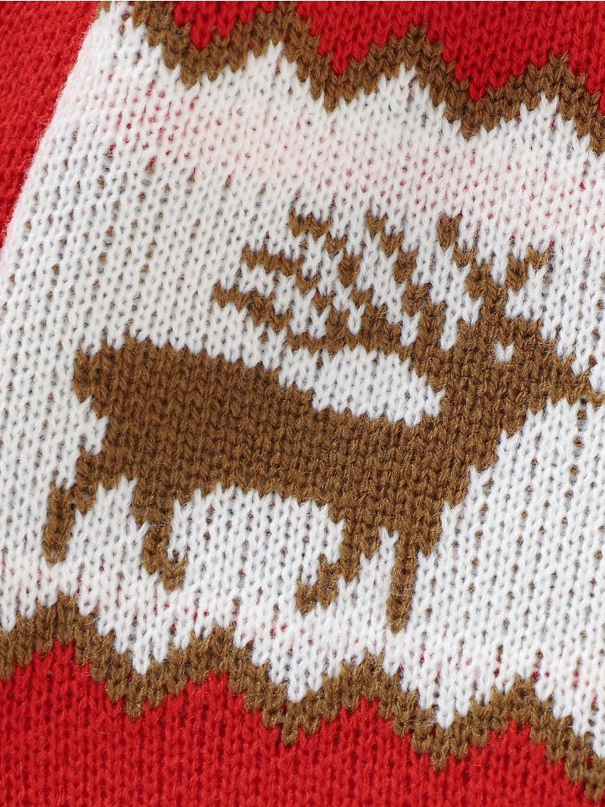 Baby Boys' Red Casual Cute Christmas Cardigan