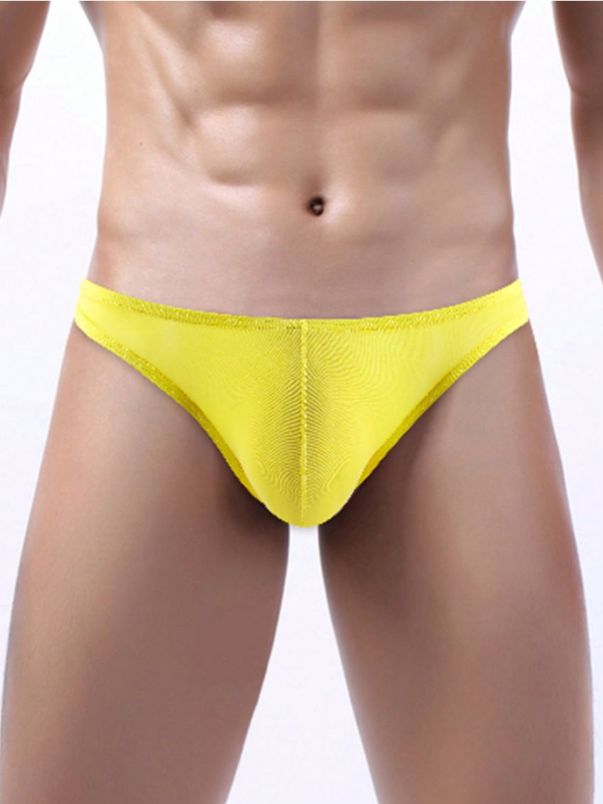 Men's Solid Color Low Waist Triangle Underwear
