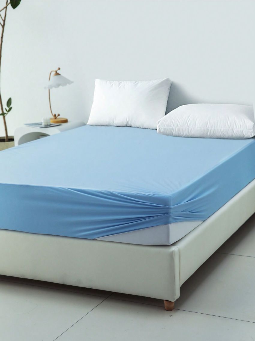Blue Waterproof Mattress Protector