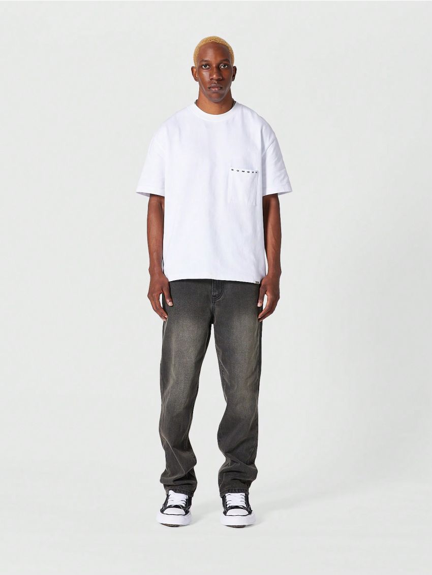 SUMWON Straight Fit 5 Pocket Jean