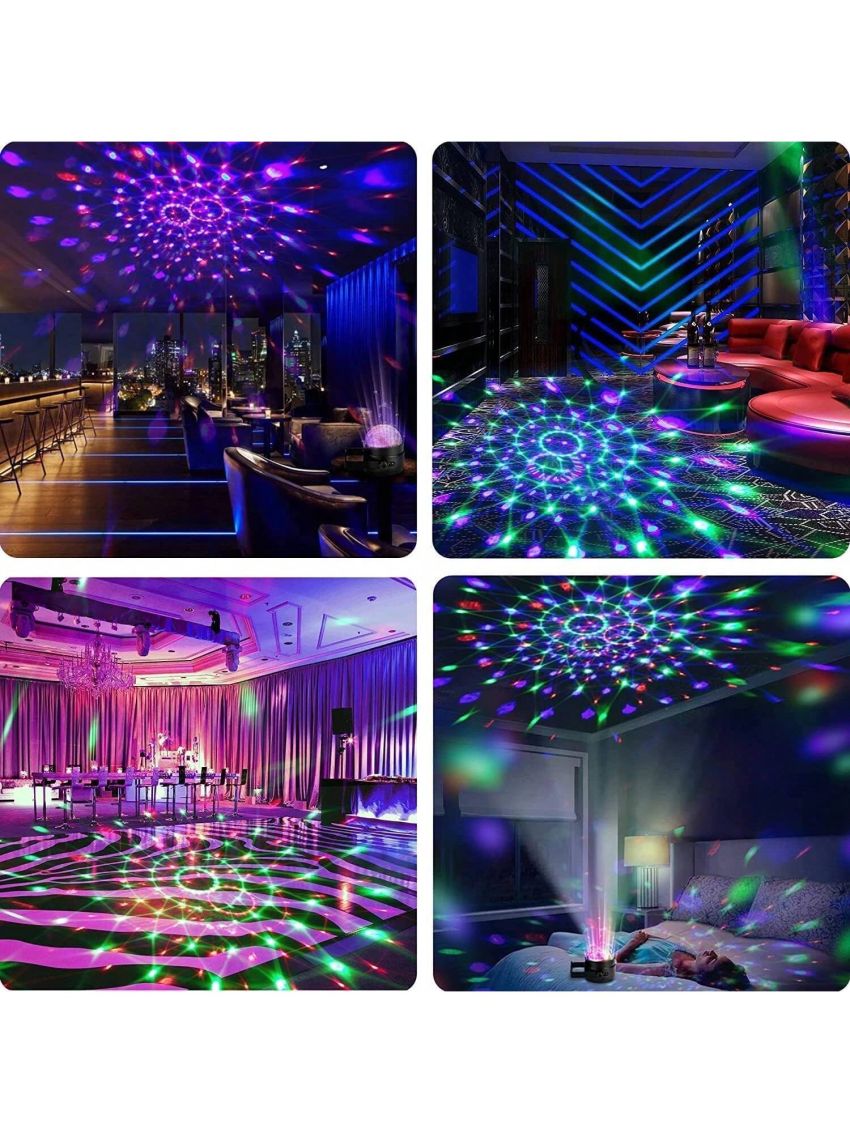 Sound Activated Party Lights with Remote Control Dj Lighting, RBG Disco Ball, Strobe Lamp 7 Modes Stage Par Light for Home Room Dance Parties Birthday DJ Bar Karaoke Xmas Wedding Show Club Pub