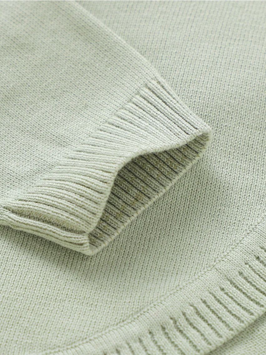 Infant Button Up Cardigan With Irregular Hem