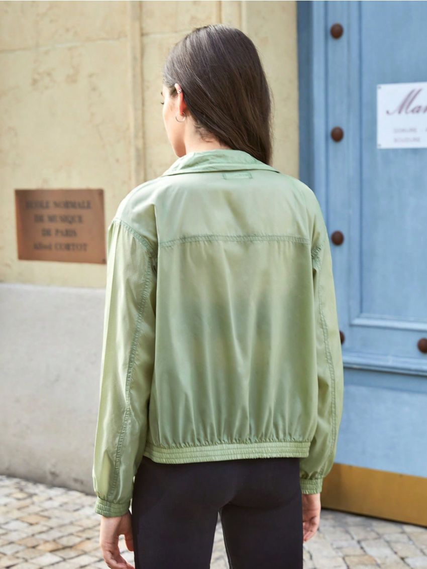 In My Nature Solid Zip Up Hooded Softshell Jacket