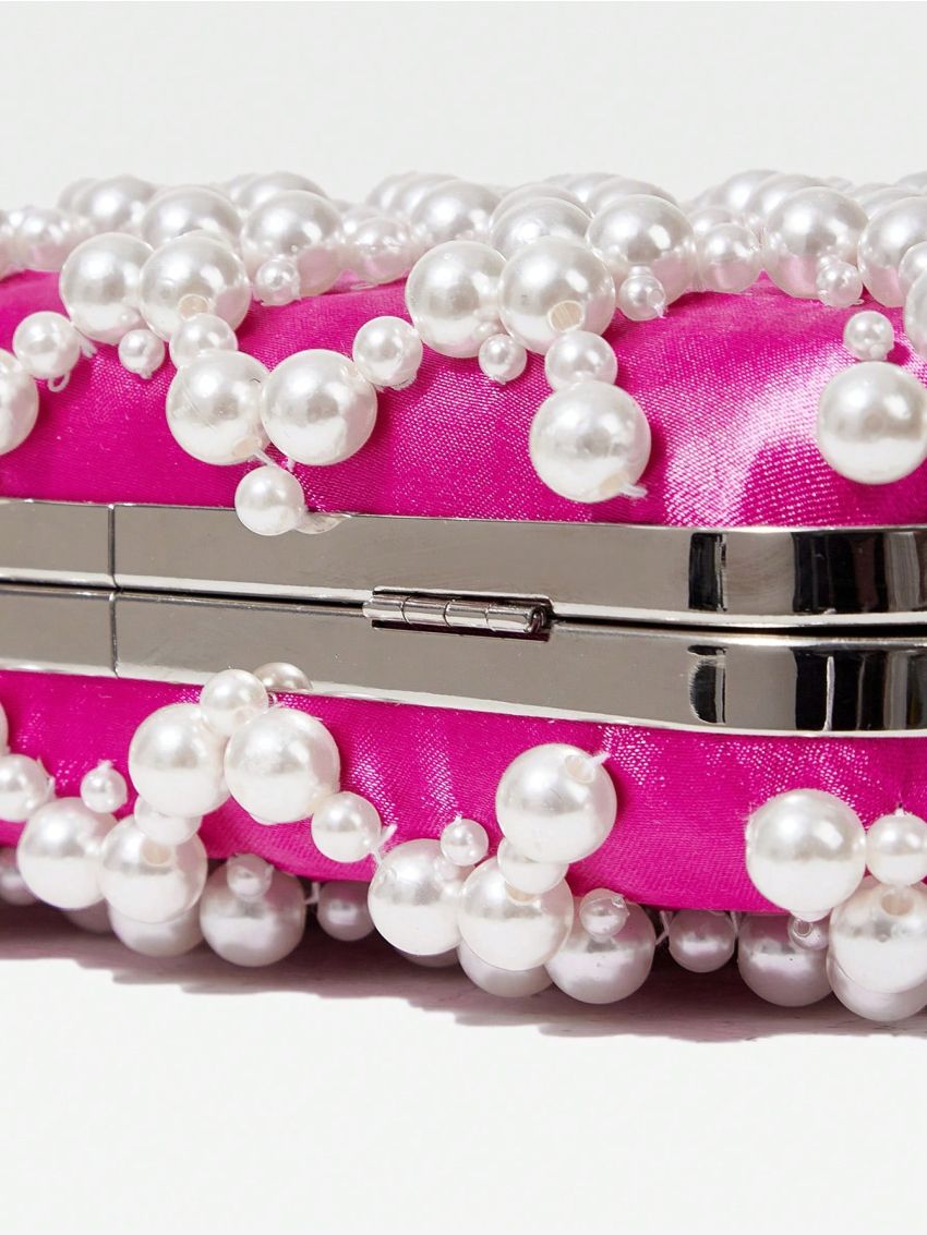 MOTF PREMIUM PEARL SATIN CLUTCH BAG