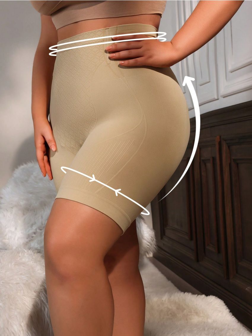 Plus Size High Waist Seamless Shapewear Shorts