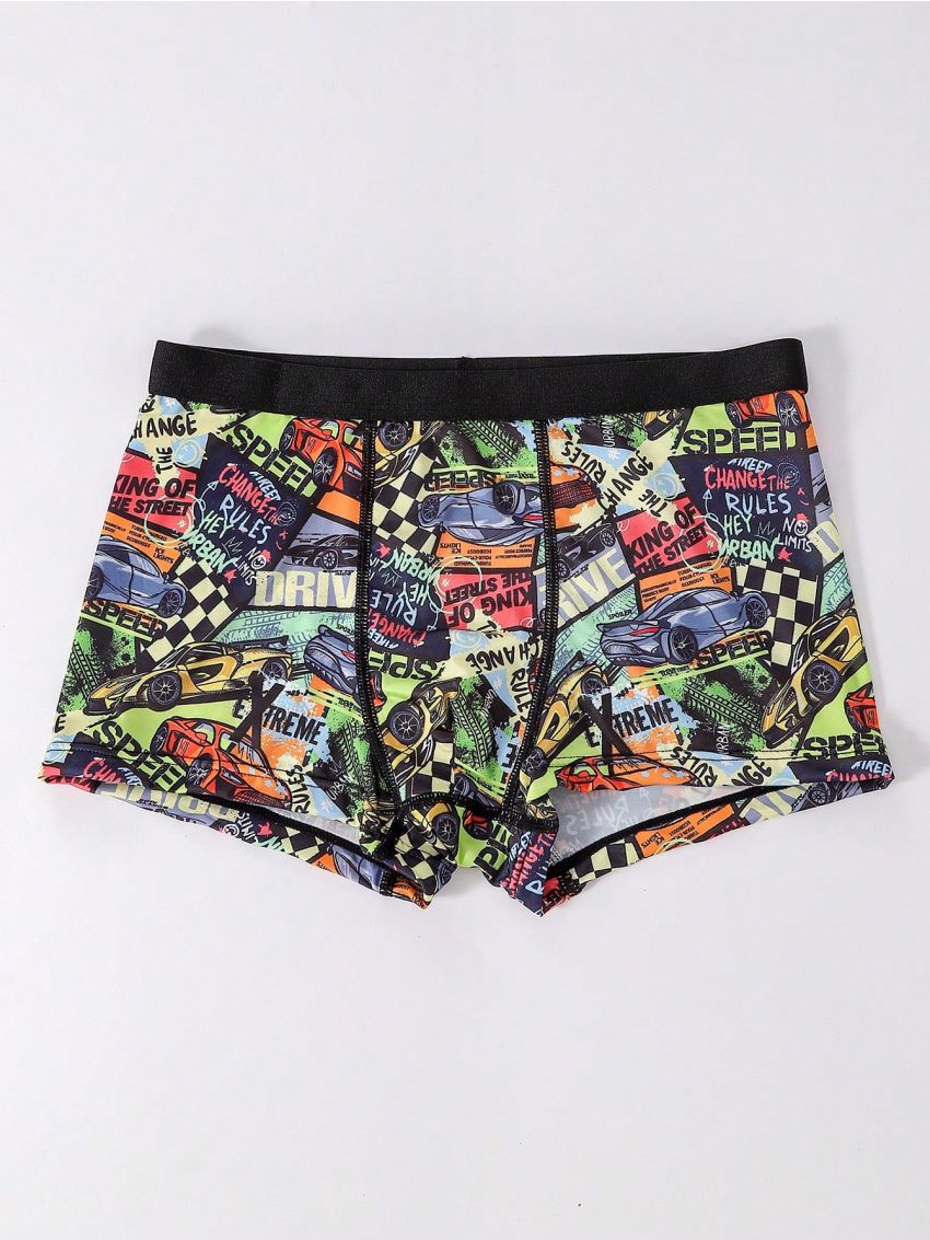 Boys' Full Print Square Leg Boxer Briefs