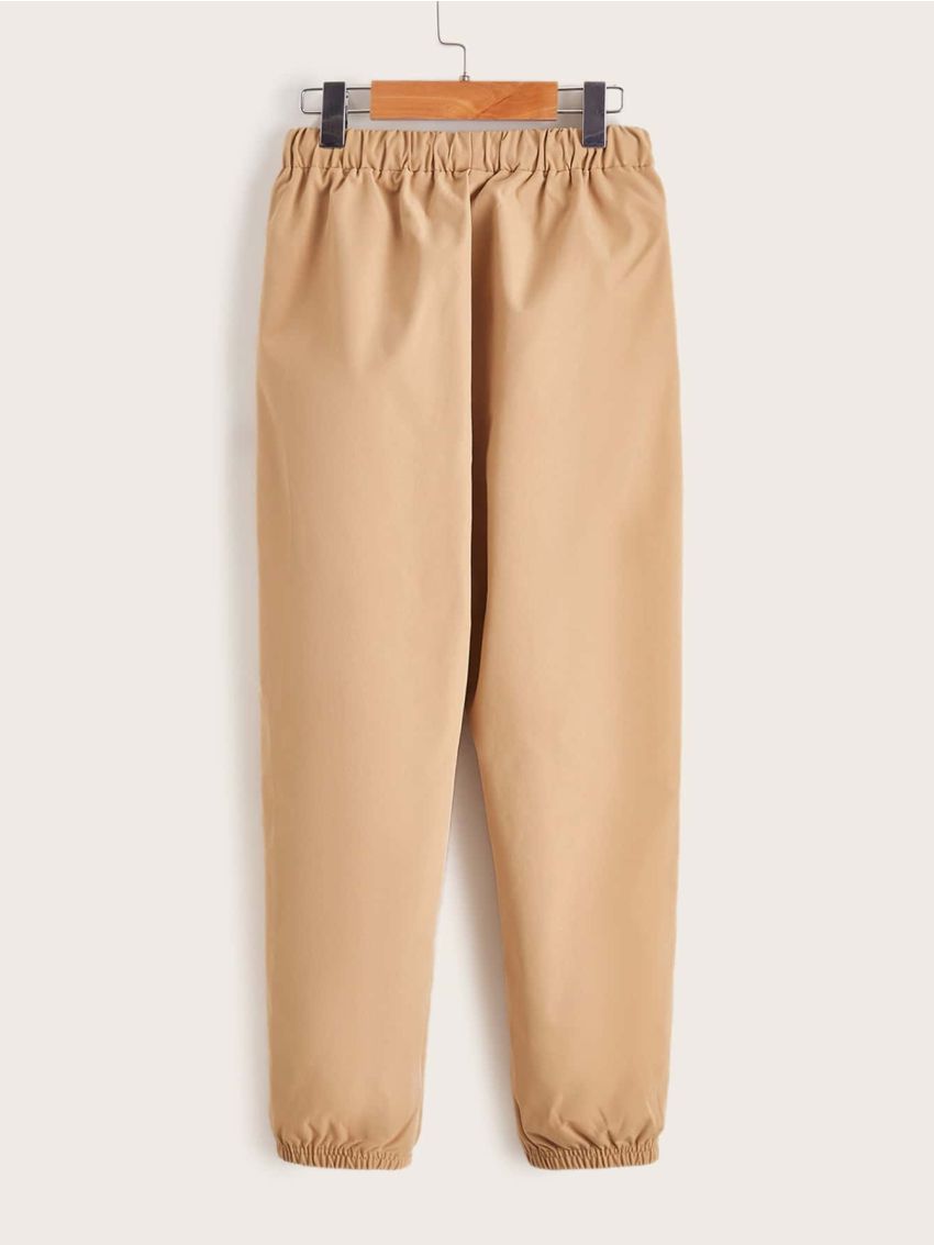 SHEIN Boys Drawstring Waist Carrot Pants