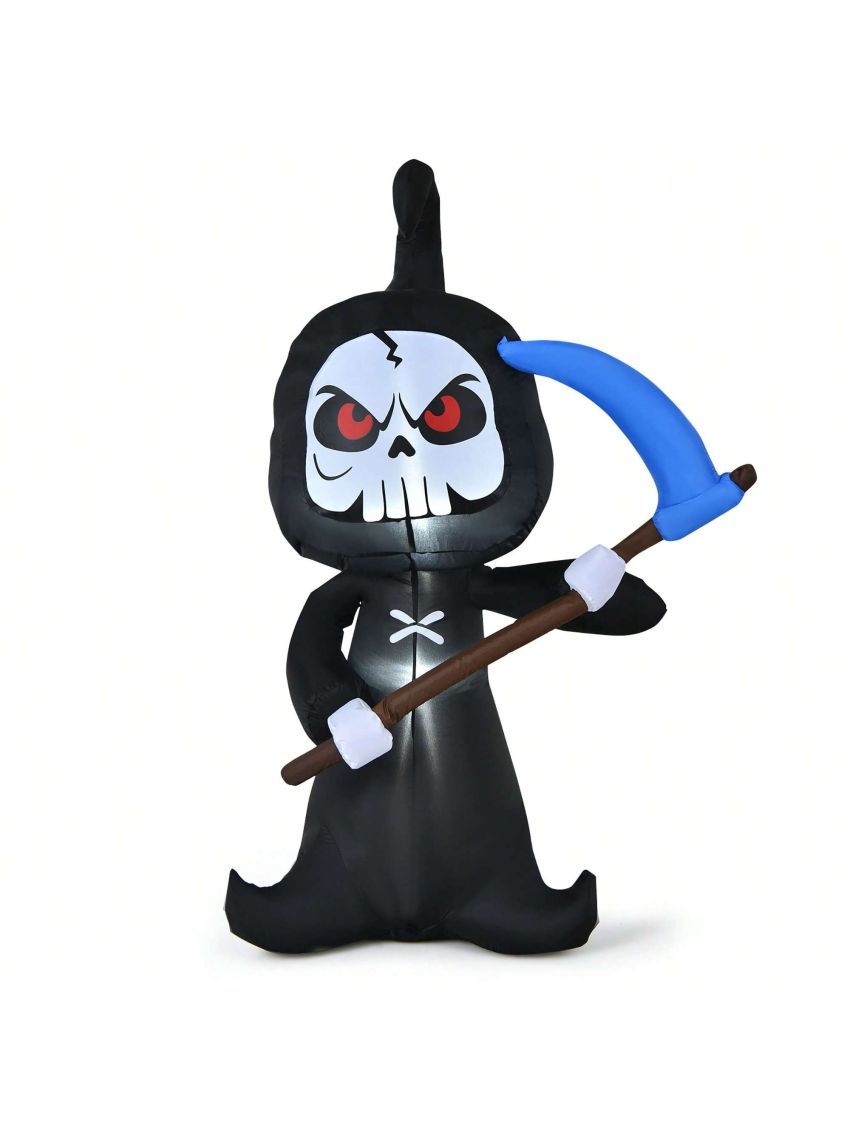 Costway 6 FT Halloween Inflatable Ghost Outdoor Blow Up Decoration w/ LED Lights