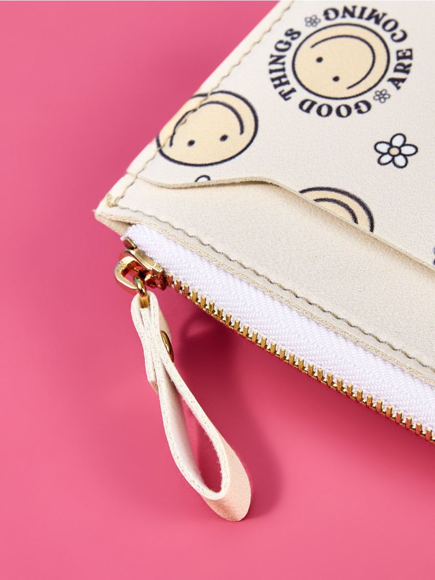 Happy Doodle Co Floral & Cartoon Graphic Card Holder