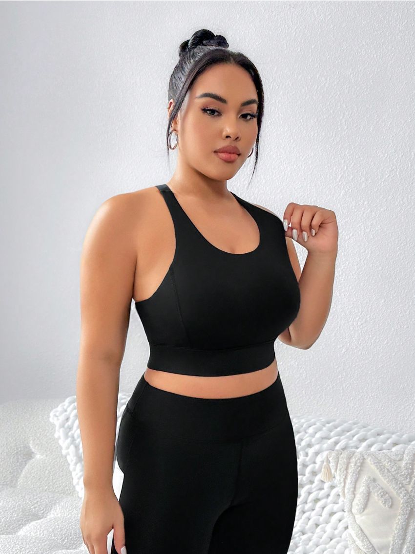 Yoga Basic Plus Size Fitness Yoga Sports Bra