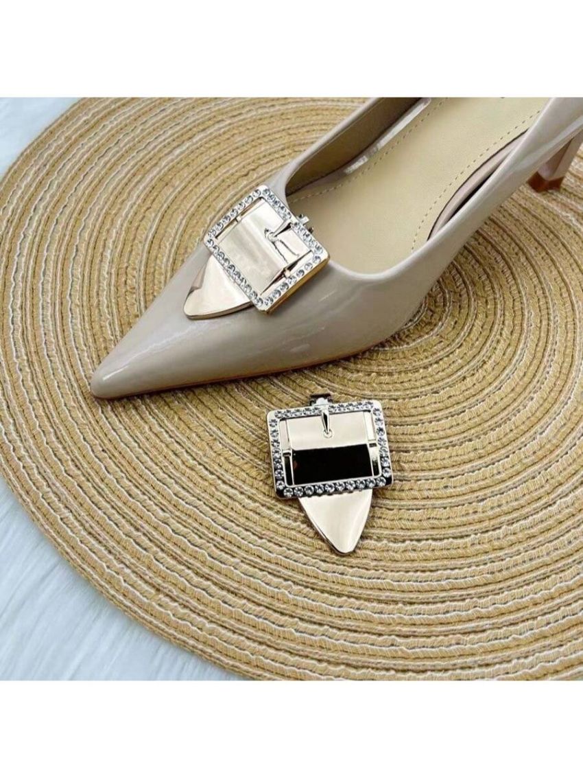 Versatile Women's Shoes Metal Shoe Buckle, Detachable Shoe Accessory, Flower Decoration, Shoe Ornament