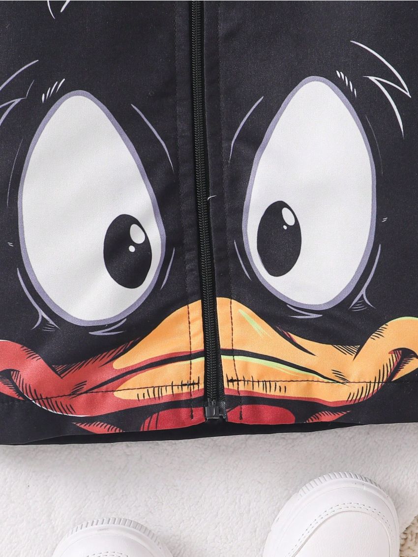 Baby Boys' Cool Hooded Jacket With Duck Print