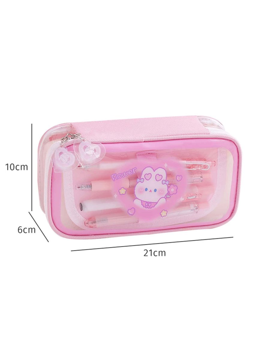 1pc Cartoon Rabbit Pattern Pencil Case