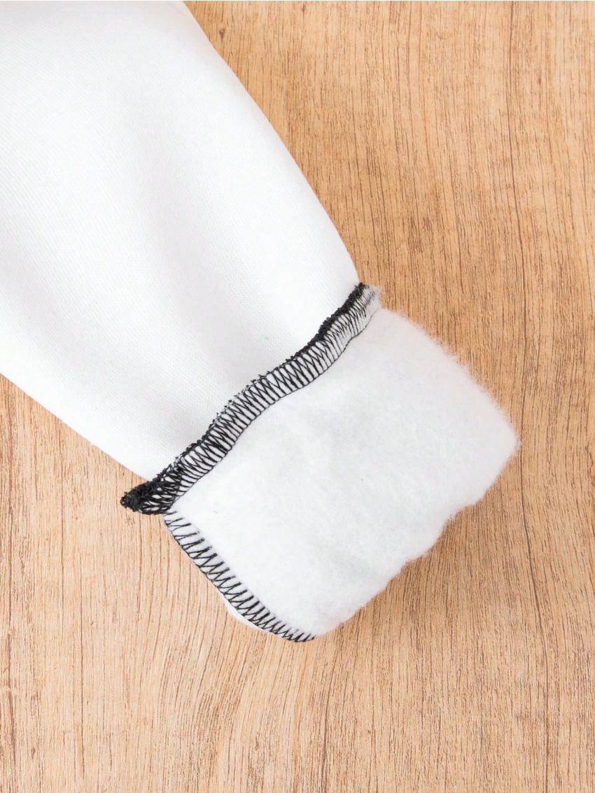 SHEIN Boys' Casual Letter Printed Baseball Collar Color Block Jacket With Zip, Autumn And Winter