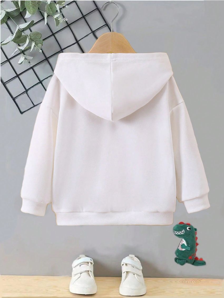 Boys' Cat Print Hooded Sweatshirt