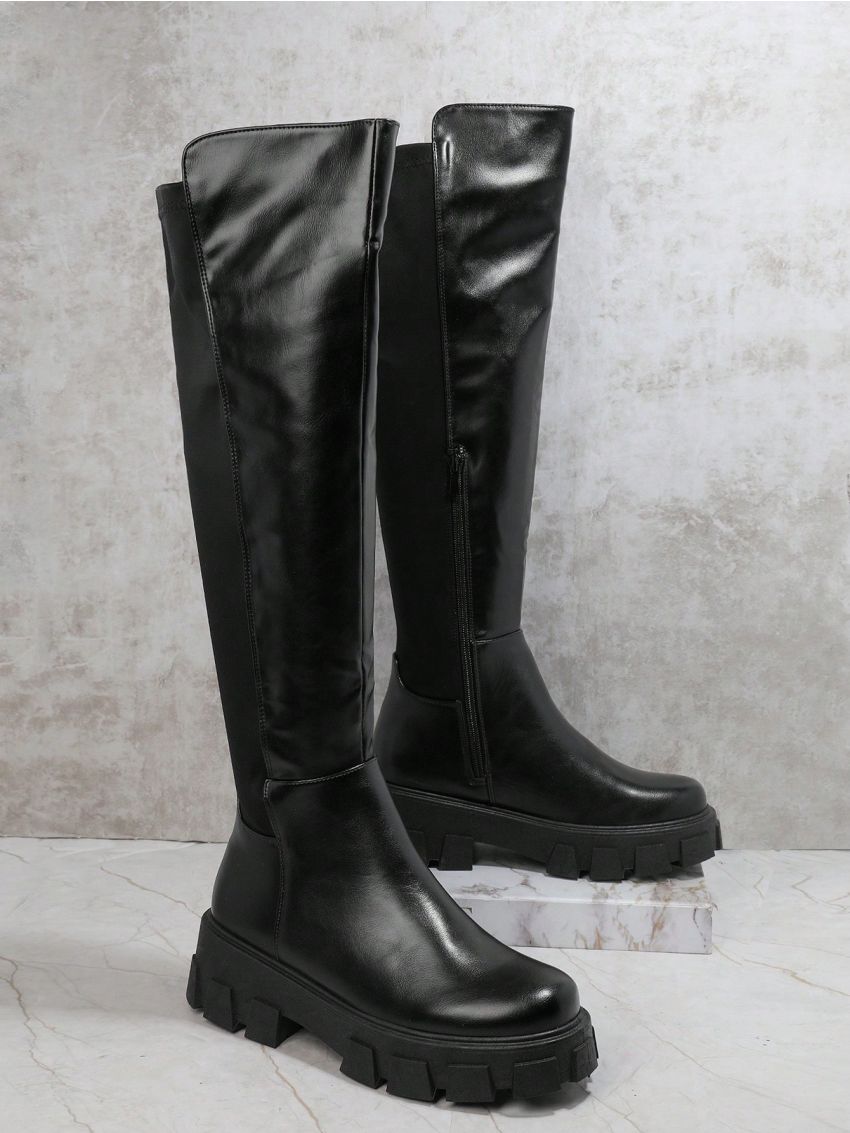 Women's Black Knee-high Boots