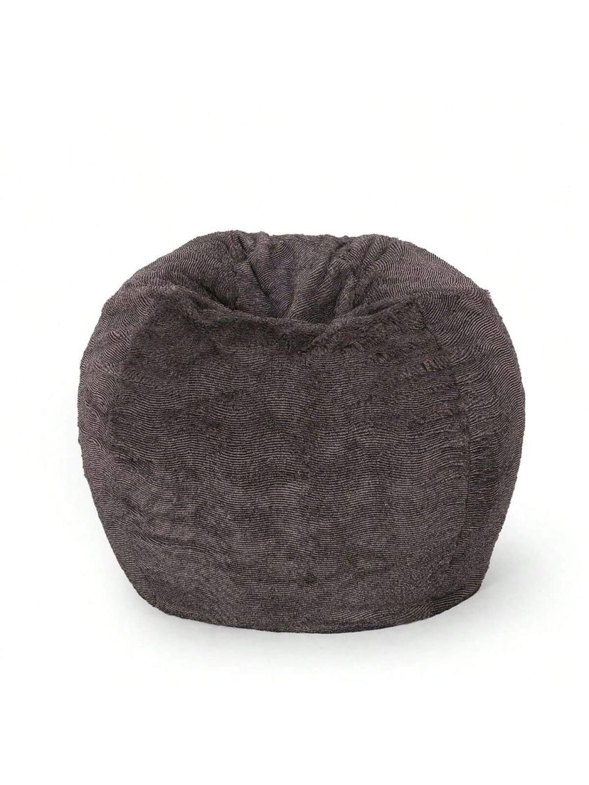OSQI Greyrock Modern Glam 3 Foot Fur Winter Bean Bag, Brown and Beige