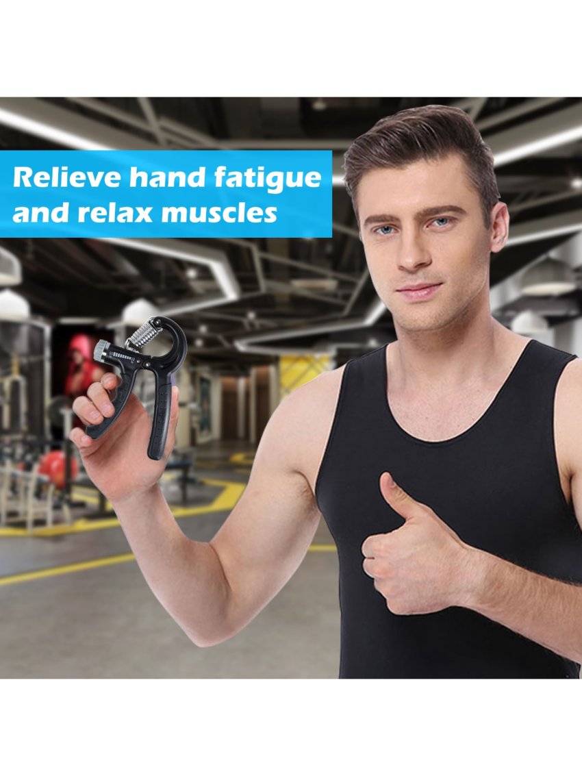 Hand Grip Strengthener, Forearm Exerciser, Handheld Gripper, Hand Strengthener Equipment, Black