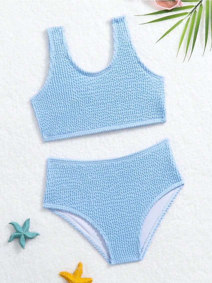 Baby Swimsuit Unisex Style Two Piece Swimwear, Made With Soft Textured Ribbing Fabric