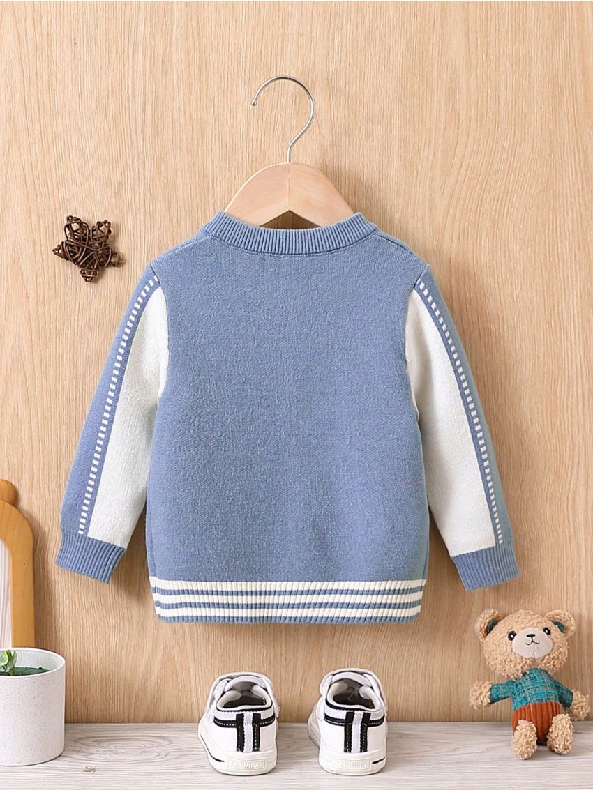 Baby Boys' Letter Pattern Cardigan