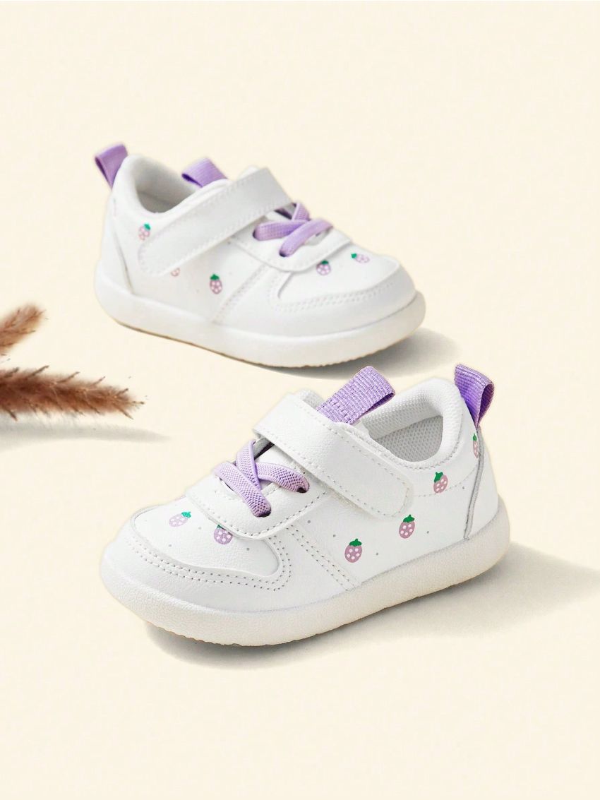 Cozy Cub Baby Girls Lace Up Hook-and-loop Fastener Strap Skate Shoes