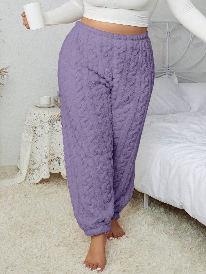 Plus Solid Flannelette Sleep Pants
