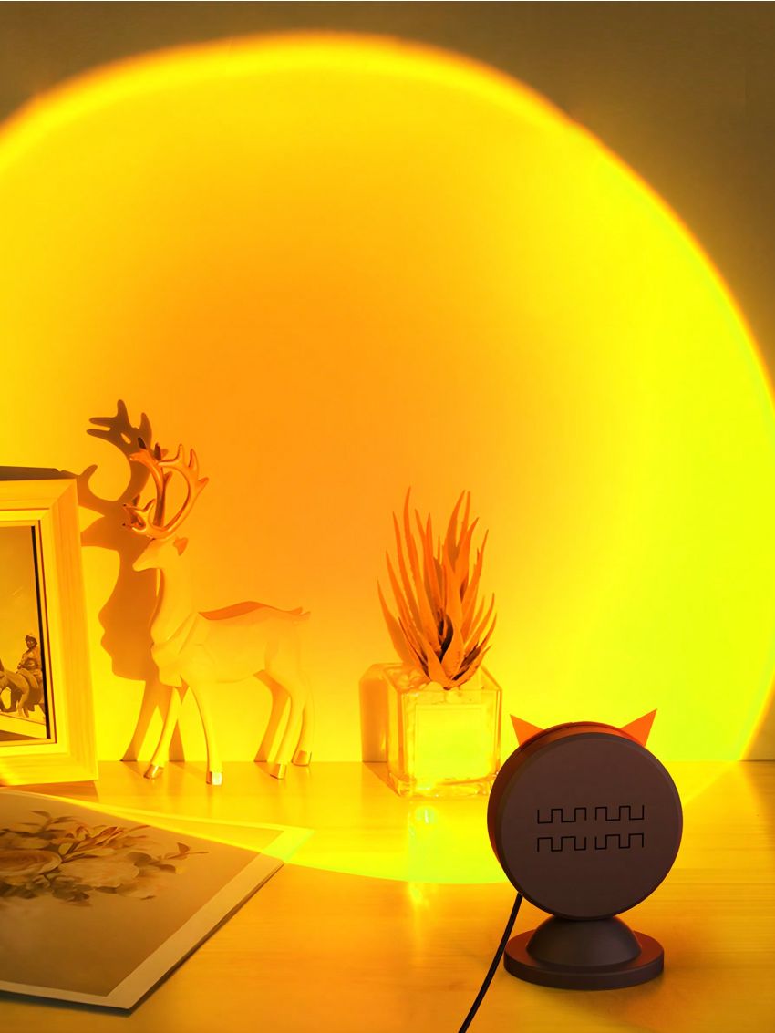 Teckwe Sunset Lamp Spotlight,Sunset Lamp Projector,Mini Creative Projection Ambient Light For Photography Selfie Home & Bedroom Decor Coffee Store