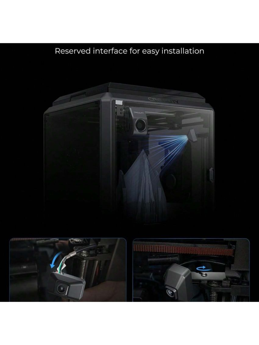 Creality Official K1 AI Camera for K1/K1 Max 3D Printer, Clear Image Quality, AI Detection, Time-Lapse Filming, Easy to Install, 3D Printer Accessory Compatible with K1 Upgrades