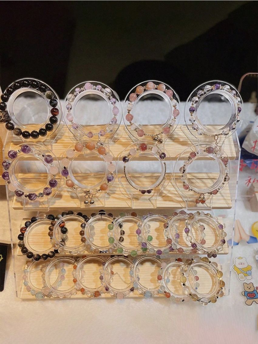 Plastic Flat Base Standing Jewelry Display Stand