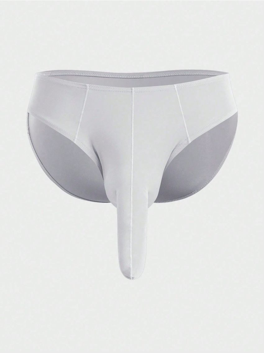 1pc Men's Gray Elephant Trunk Design Sexy Underwear