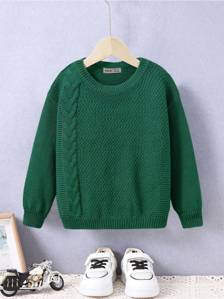 Boys' (little Child) Crew Neck Drop Shoulder Sweater