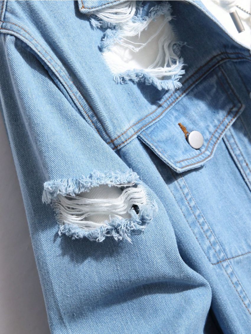 Extended Sizes Men's Plus Size Denim Jacket